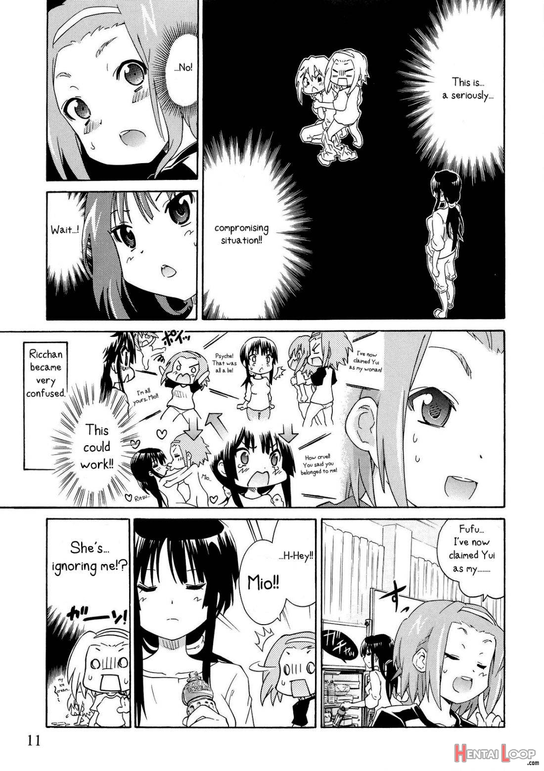 Yuri-on! #2 “kosokoso Mio-chan!” page 9